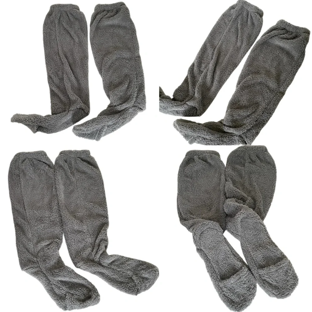Cozy & Soft Dark Gray Women’s Knee High Leg Warmer Socks (7/7.5)